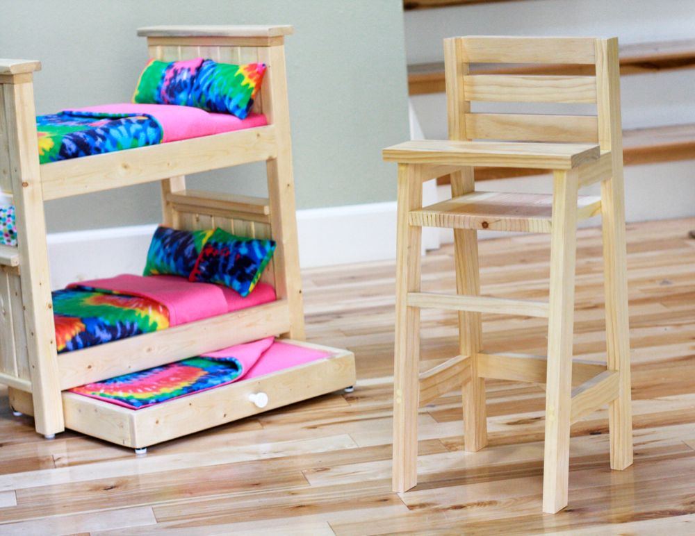 wood high chair plans
