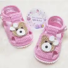 Zapatos de Bebé Ositos a Crochet