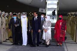Jokowi Tiba di Abu Dhabi 