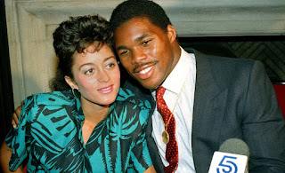 Cindy DeAngelis Grossman with her ex-husband Herschel Walker