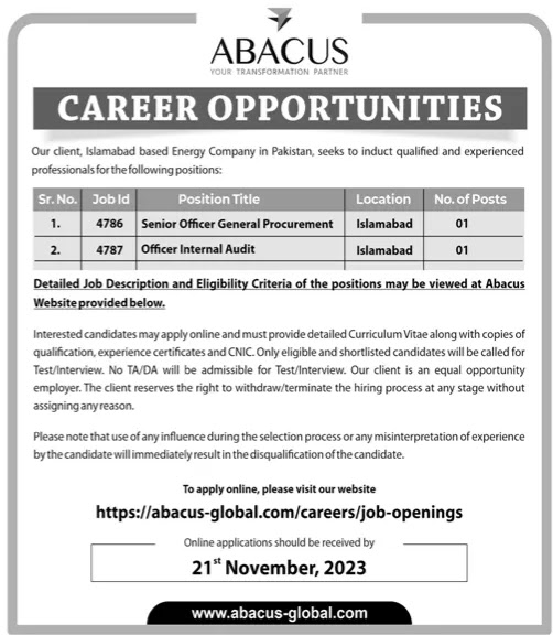 Latest Jobs Senior officers Apply Online