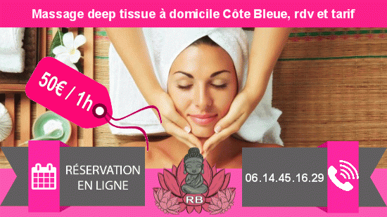 Massage deep tissue a domicile Cote Bleue