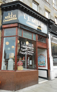 A picture of the Mellis Cheesemonger shopfront in Stockbridge