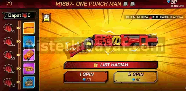 Download Config M1887 SG 2 OPM (One Punch Man X Free Fire)