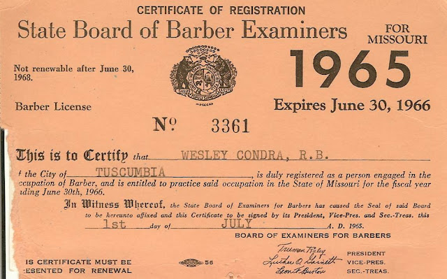 Barber License