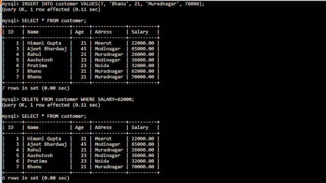 Learn SQL: How To Delete And Update Table in MySql with examples and Interview Questions.