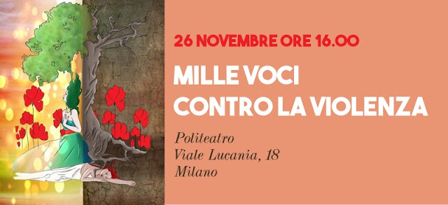 «Mille voci contro la violenza» - Locandina evento