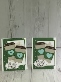 Check out the Coffee Breat Suite of coordinating dies, designer series papers, ribbons and accessories