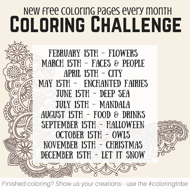 Free Printable Flower Coloring Pages For Adults From This Months Challenge