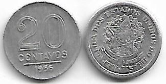 20 centavos, 1956