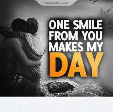 One smile makes my day 