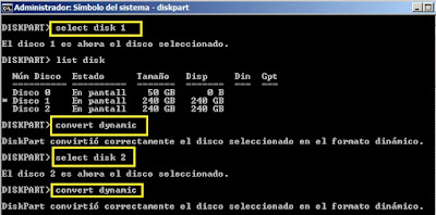 Raid1 con DiskPart de Windows