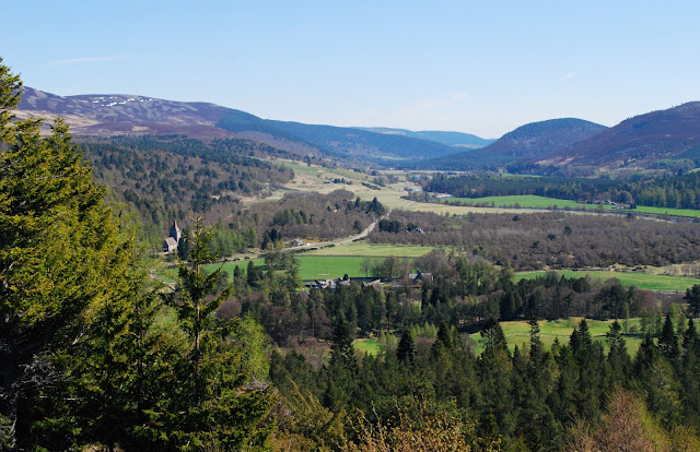 View of Royal Deeside from Balmoral Cairns route Aberdeenshire