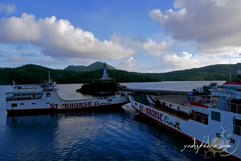 Statue of Our Biglang Awa at the Balanacan Port in Marinduque Philippines