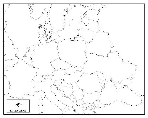 Blank Map Eastern Europe