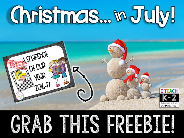 It's Christmas in July! Grab this great freebie for Back to School.