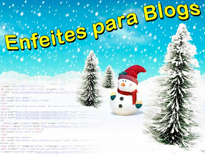 Enfeites de Natal para Blogs: Efeito Neve Caindo