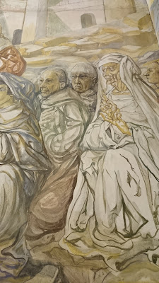 Léonard Foujita représenté dans une des fresques