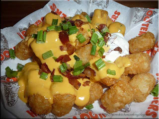 loaded tater tots at Hooter's