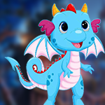 Play Games4King Handsome Blue Dragon Escape Game 