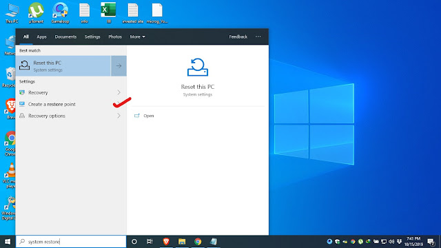 how to use system restore in windows 10