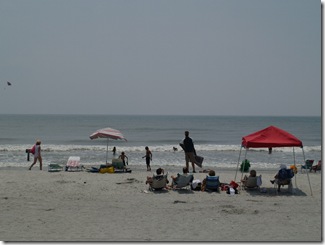 The sand was so hot you could hardly walk on it.