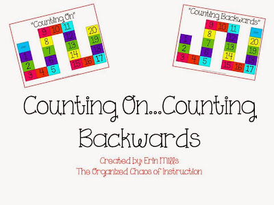 http://www.teacherspayteachers.com/Product/Counting-On-Counting-Backwards-Student-Activity-Mat-962157