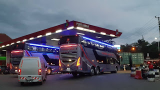 Bus Baru PO Murni Jaya & Laju Prima Keluar Karoseri Laksana