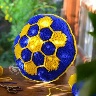 MARAVILLOSO TUTORIAL de Cojín en Grannys Hexagonales a Crochet