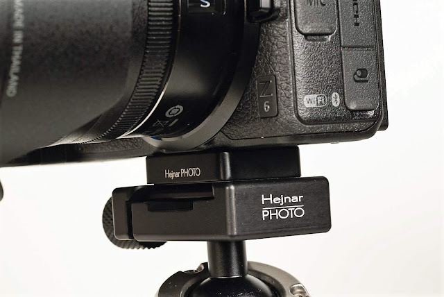 Hejnar D044 QR plate on Nikon Z mirrorless camera