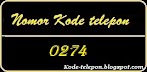 ☎ 0274 ☎ Kode Telepon Area Mana...