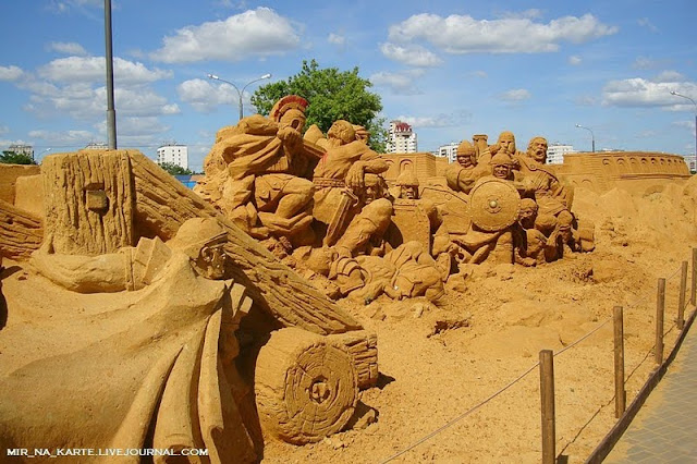 Amazing: Great Roman Empire Sand Sculpture Exhibition in Russia