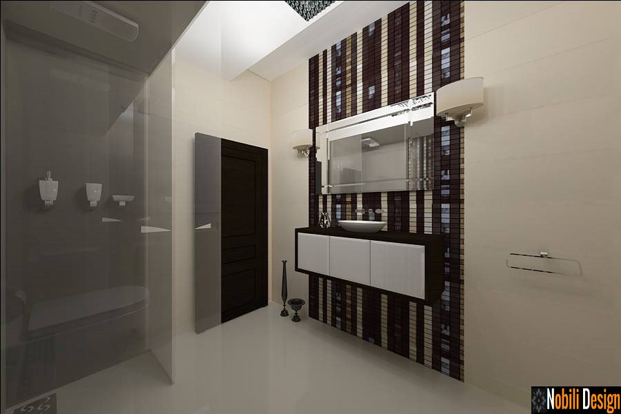 Design interior baie case moderne Bucuresti