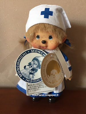 Monchhichi Nurse beige référence 258520 - sekiguchi- Monchhichi infirmière beige - Candy