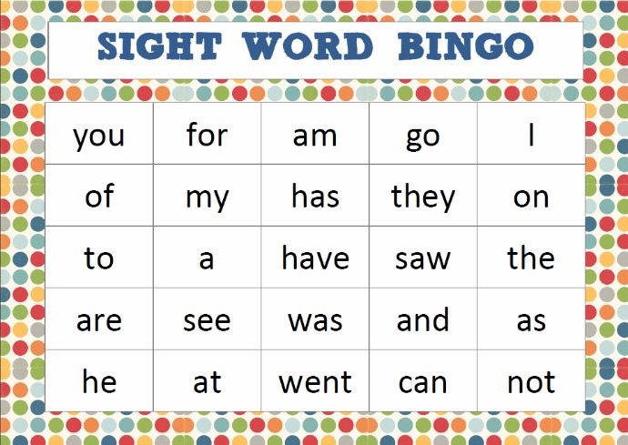 Bingo printable Download  sight Free Updated word  Sight  cards Word bingo