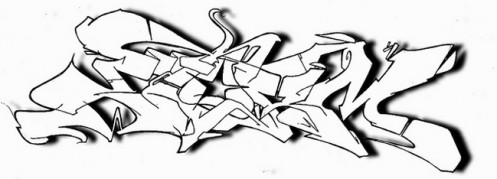 graffiti sketch