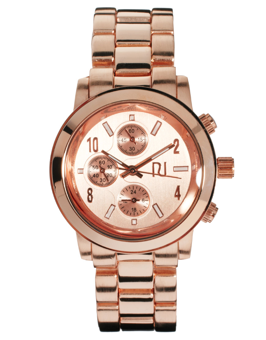 Authentic River Island Dazzling Rose Gold Chronograph Watch (pre order ...