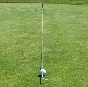 An Open And Shut Golf ボールのセットアップ