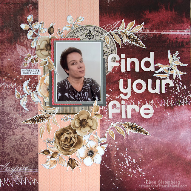 Scrapbooking layout: Find your fire