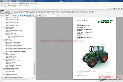 Fendt EU Workshop Manual [05.2018] Full Download + Instruction