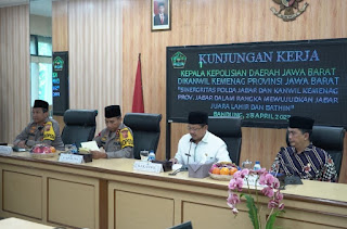 *TINGKATKAN SINERGITAS KAPOLDA JABAR  BERSILATURAHMI BERSAMA KEMENAG JABAR*