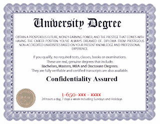 Fake College Degree