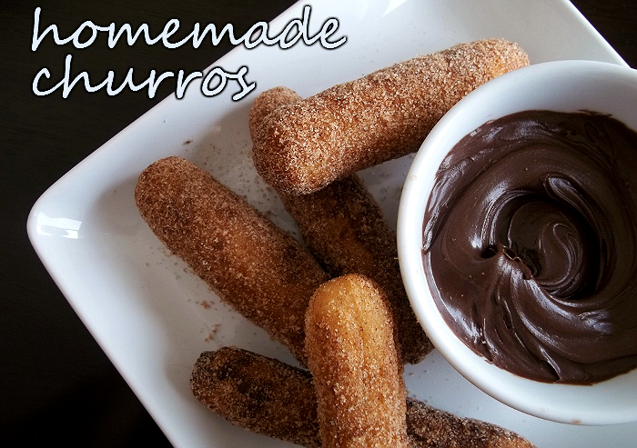 Homemade Churros and Hershey's Spreads #ad