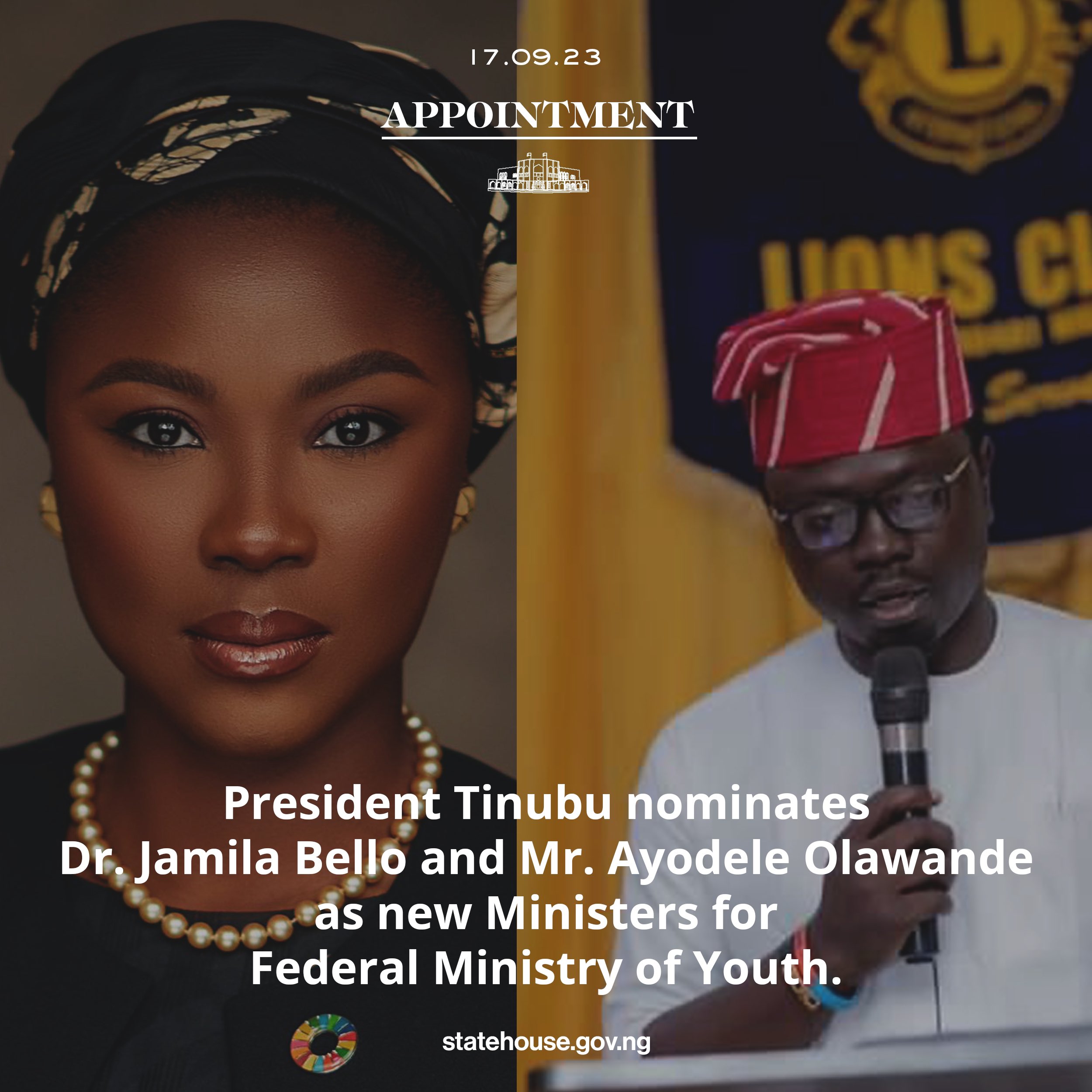President Bola Tinubu has approved the nomination of Dr. Jamila Bio Ibrahim to serve as the Minister of Youth