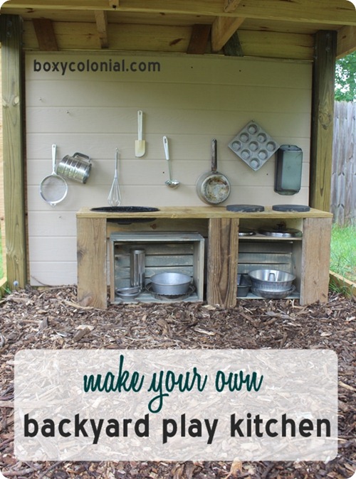 DIY play kitchen