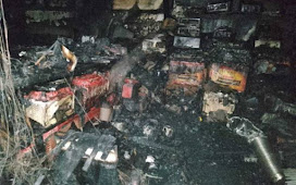 झारखंड: गुमला जिले में इलेक्ट्रानिक्स दुकान में लगी आग, लाखों का रुपयों का हुआ नुकसान। 