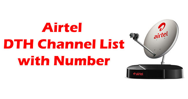 Airtel DTH Channel List with Number