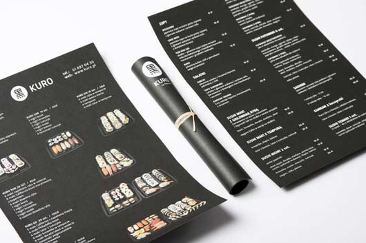 restaurant menu design