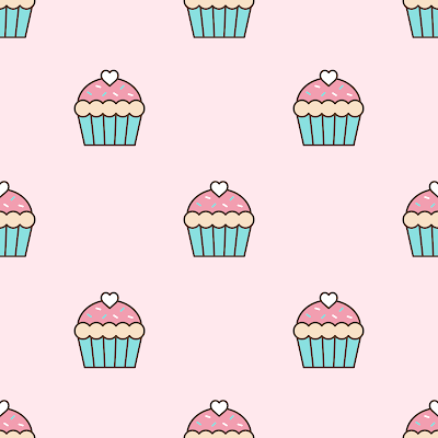 Cupcakes seamless digital paper - free download