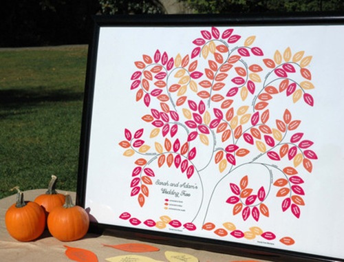 Wedding tree genealogy chart